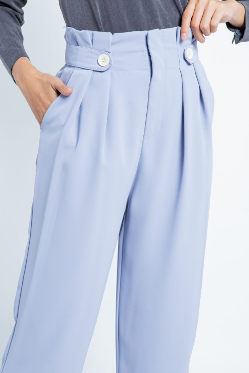 Light Purple Pleated Waist Pants