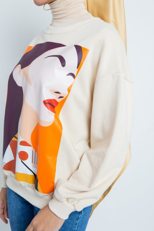 Coriander Sweatshirt in Beige