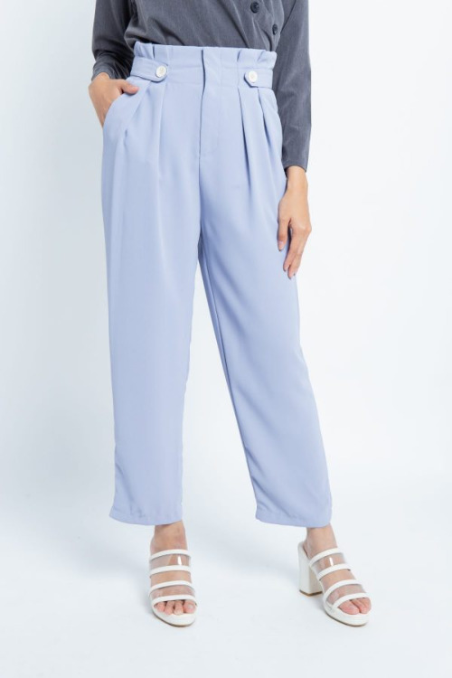 Light Purple Pleated Waist Pants