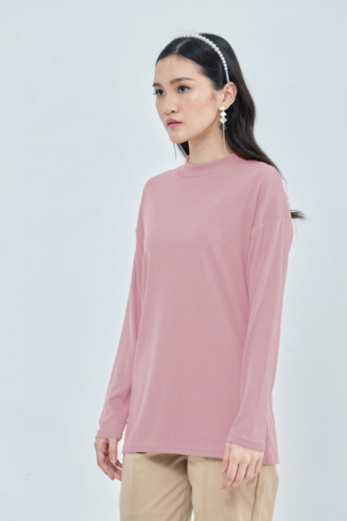 Pink Lisa Ribbed Top