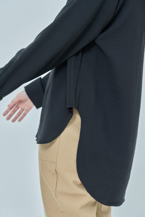 Black Jennie Linen Top