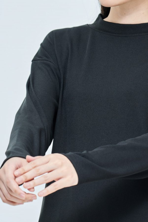 Black Lisa Ribbed Top