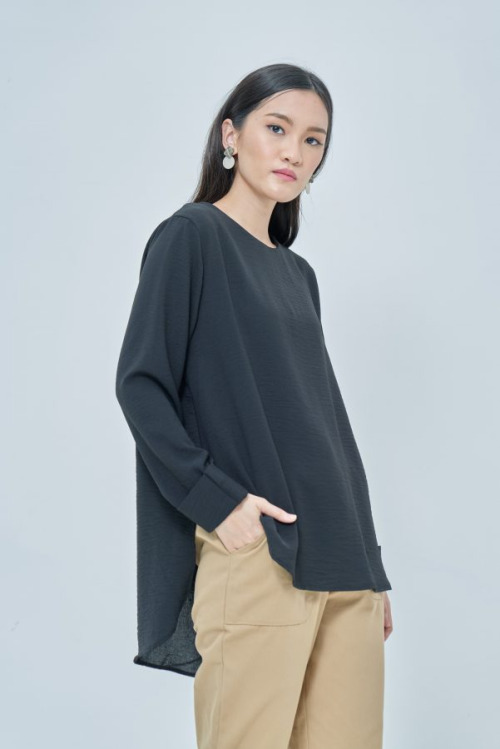 Black Jennie Linen Top