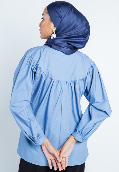 Blue Cotton Tier Shirt