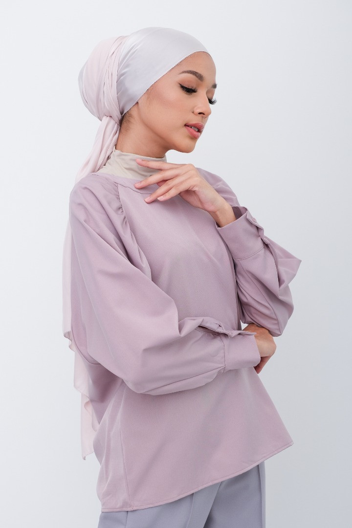 Dusty Purple Basic Regular Blouse