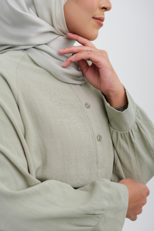 Dusty Green Lola Basic Tunic Top