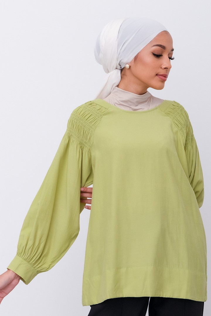 Lime blouse outfit deals