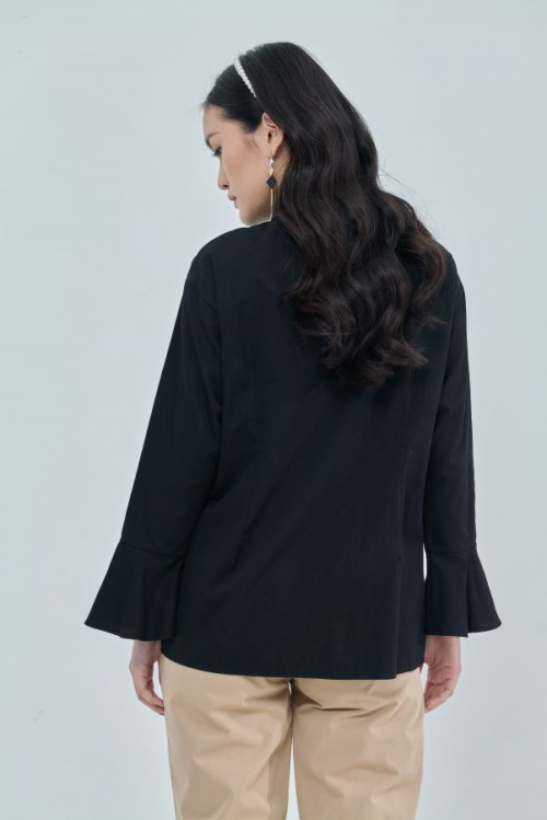 Blair Black Pearl Cotton Top