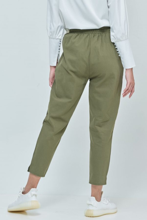 Green Cara Ankle Pants