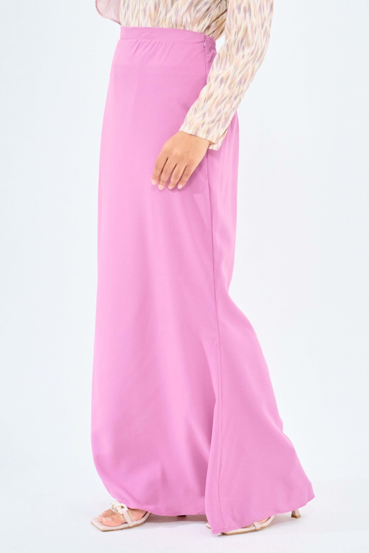 Purple Mermaid Cutting Chiffon Skirt