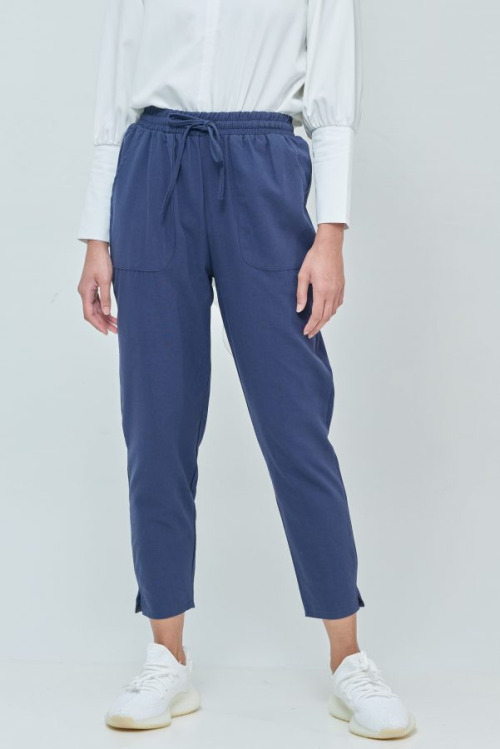 Blue Cara Ankle Pants