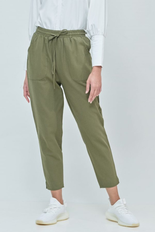 Green Cara Ankle Pants