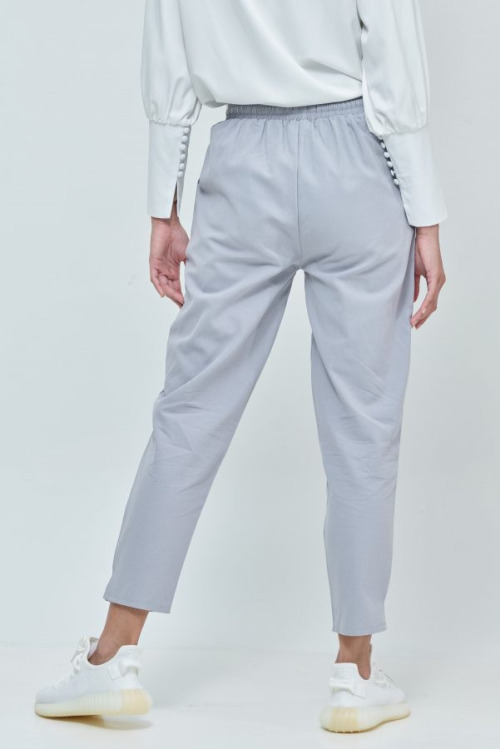 Grey Cara Ankle Pants