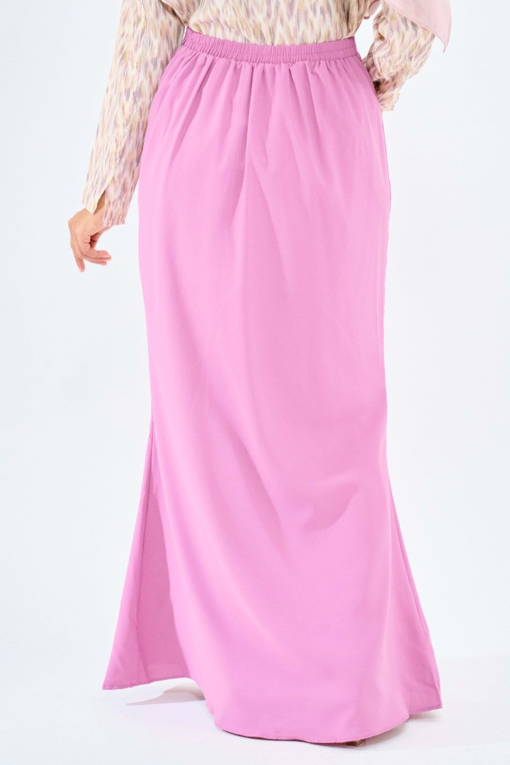 Purple Mermaid Cutting Chiffon Skirt