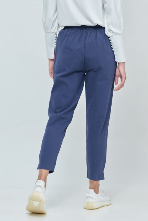 Blue Cara Ankle Pants
