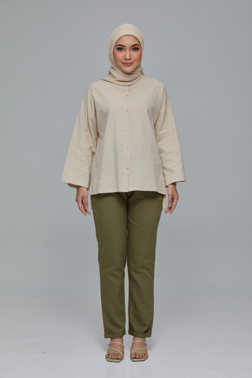 Army Green MC vogue Best Seller Cotton Ankle Pants