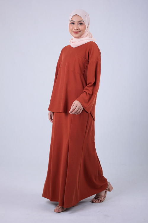 Golden Gate Orange Leya Top & Skirt Co-ord Set