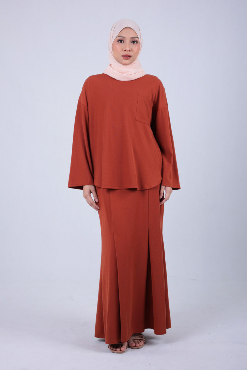 Golden Gate Orange Leya Top & Skirt Co-ord Set