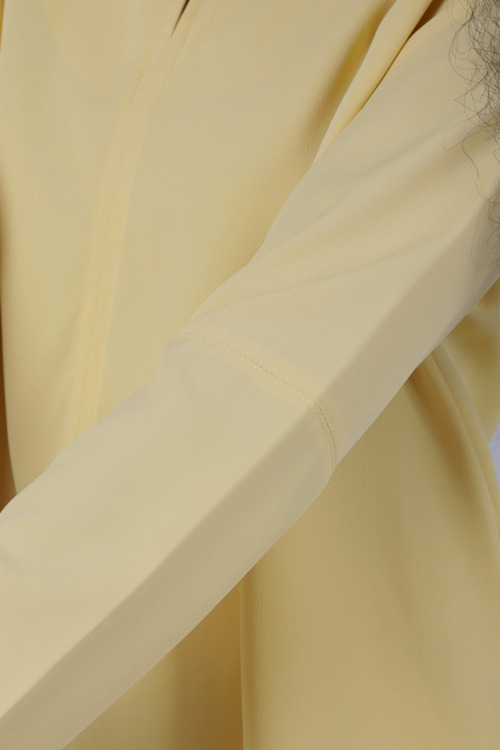 Light Yellow Mia Premium Crepe Blouse