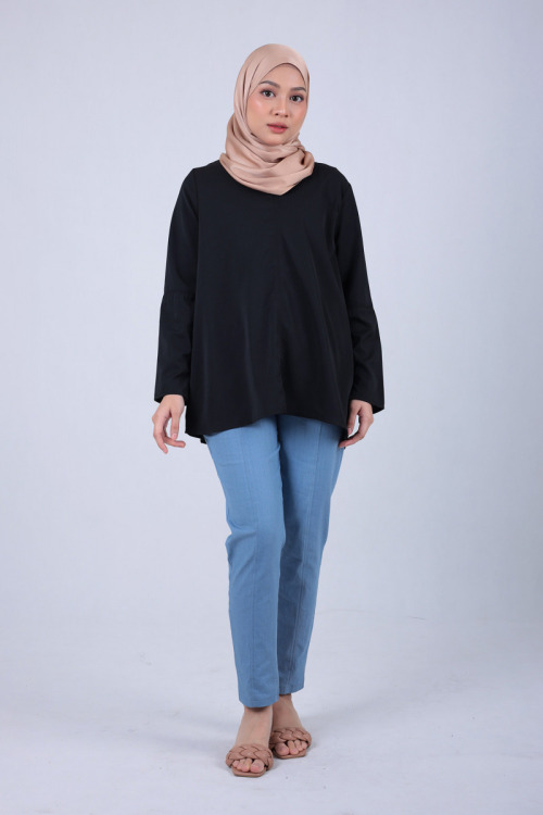 Black Mia Premium Crepe Blouse