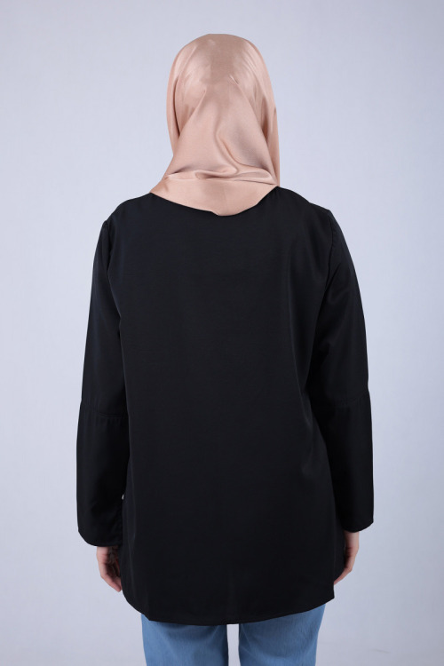 Black Mia Premium Crepe Blouse