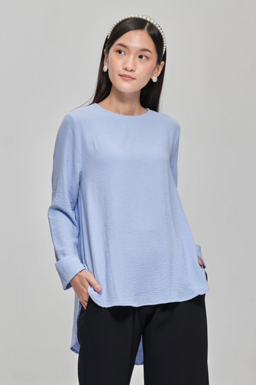 Blue Stella Premium Chiffon Blouse
