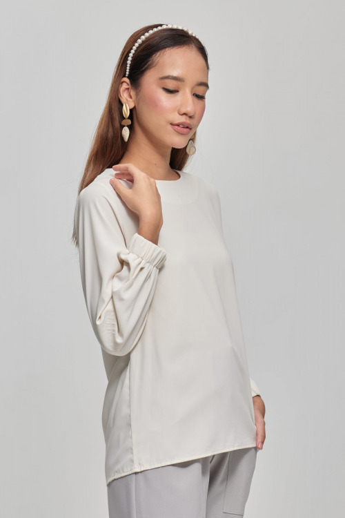 White Tya Premium Crepe Blouse