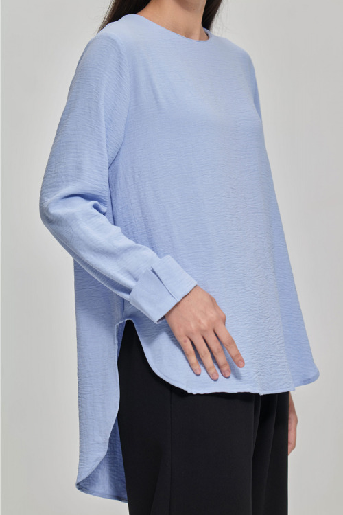 Blue Stella Premium Chiffon Blouse