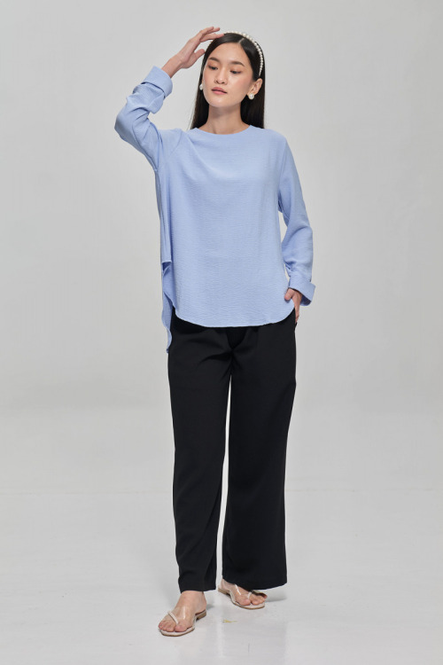 Blue Stella Premium Chiffon Blouse