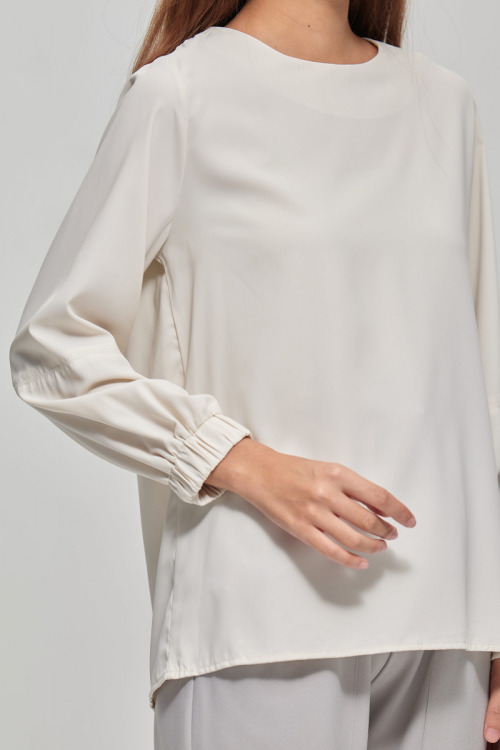 White Tya Premium Crepe Blouse