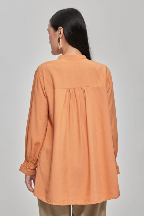 Orange Quinn Soft Cotton Shirt