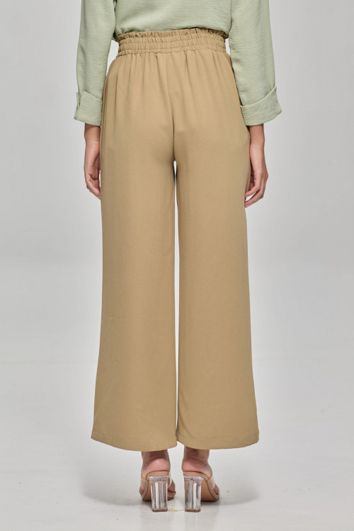 Beige Becca Soft Crepe Pants
