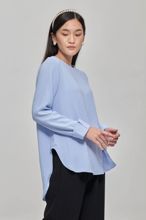 Blue Stella Premium Chiffon Blouse