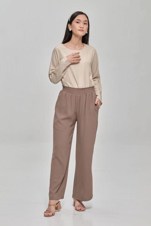 Brown Becca Soft Crepe Pants