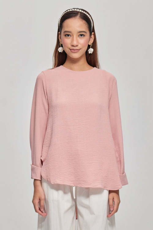 Pink Stella Premium Chiffon Blouse