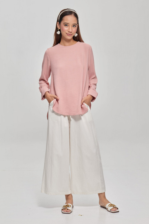 Pink Stella Premium Chiffon Blouse