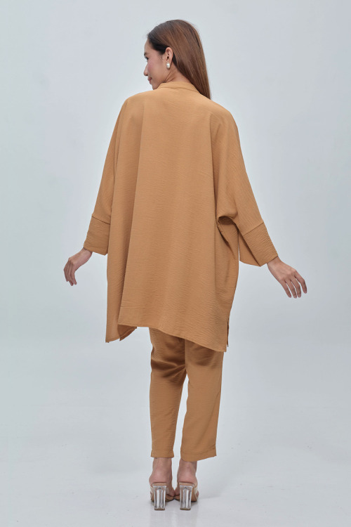 Brown Heidy Batwing Co-ord Set