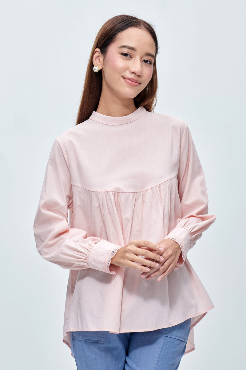 Pink Rosie Cotton Blouse