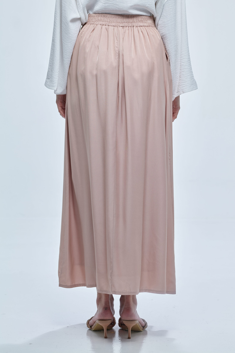 Pink Gracyn Cotton Silk Skirt