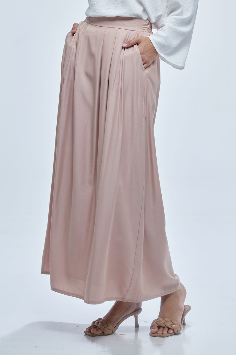 Pink Gracyn Cotton Silk Skirt