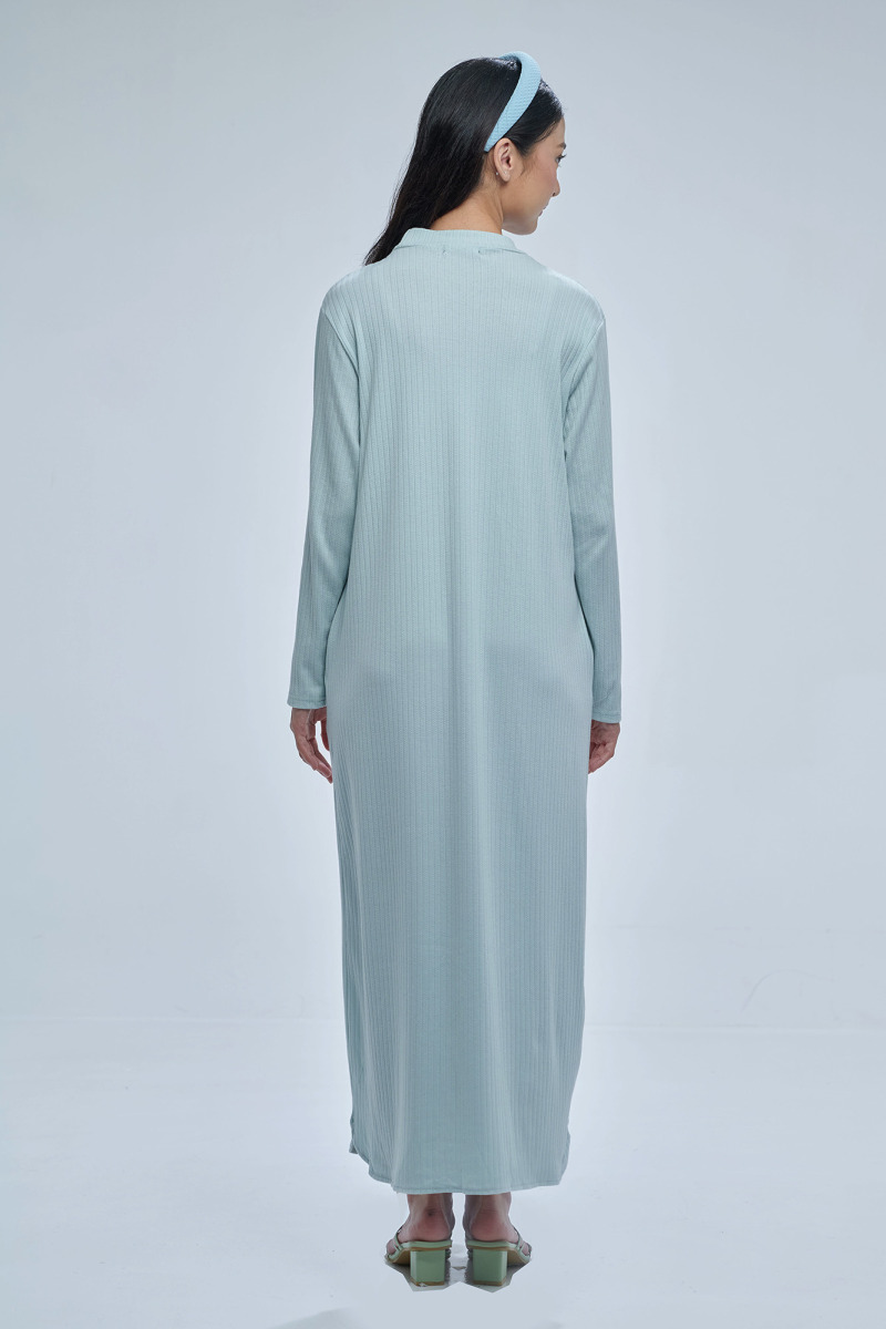 Pale Green Ruby 2.0 Ribbed Dress