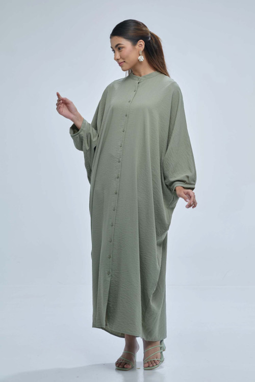 Green Veera Kaftan Dress