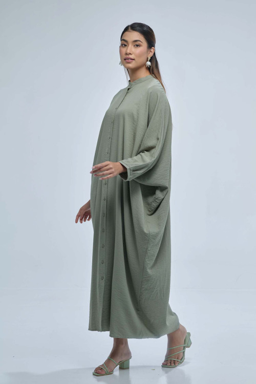 Green Veera Kaftan Dress