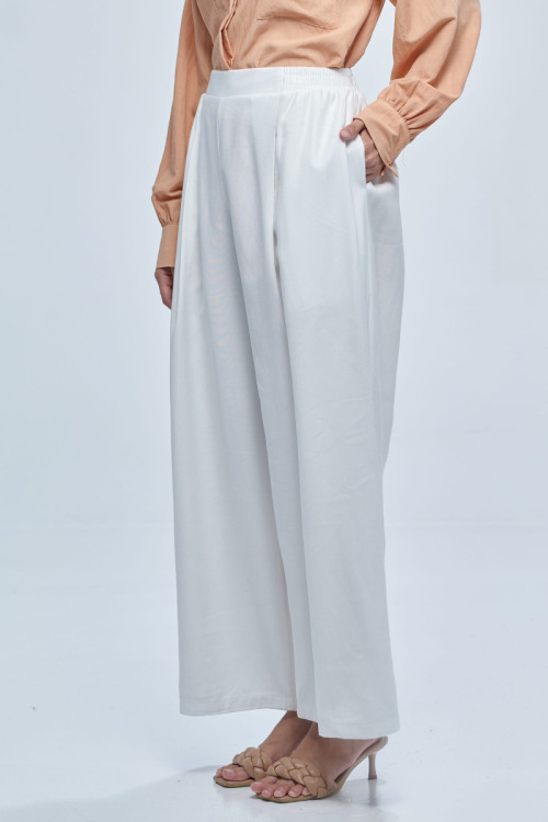 White Darly Palazzo Pants