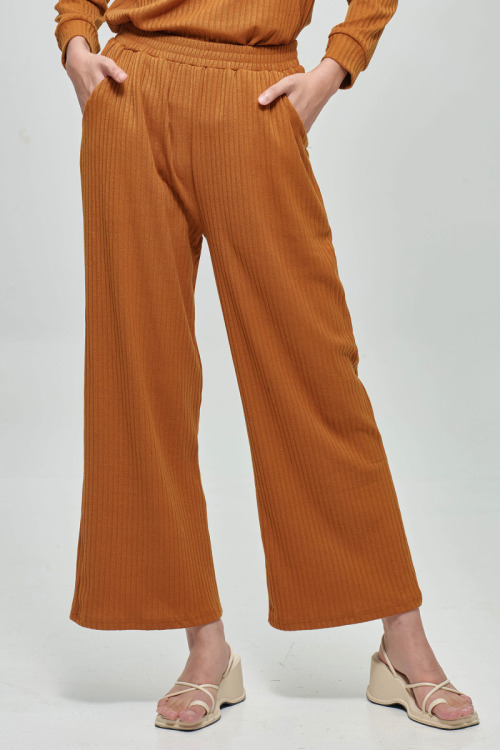 Caramel Brown Joana Zip-Up Lounge Set